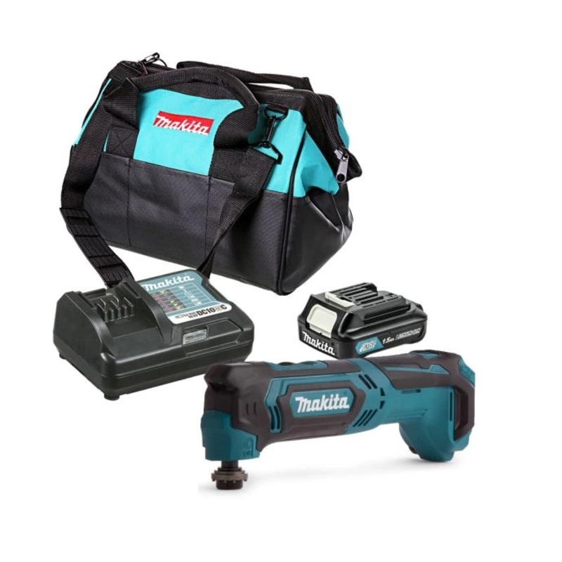Makita Multi Tool TM30DZ 12V Max CXT Cordless With 1 x 1.5Ah Battery, Charger & Contractor Tool Bag