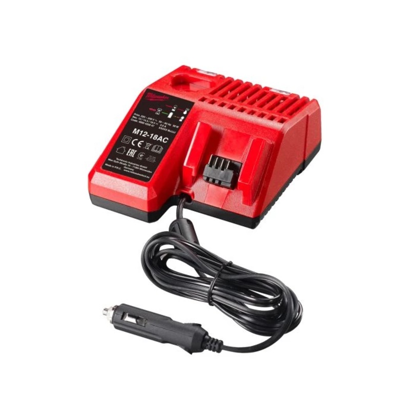 Milwaukee M12-18 AC 12V – 18V in Car Charger