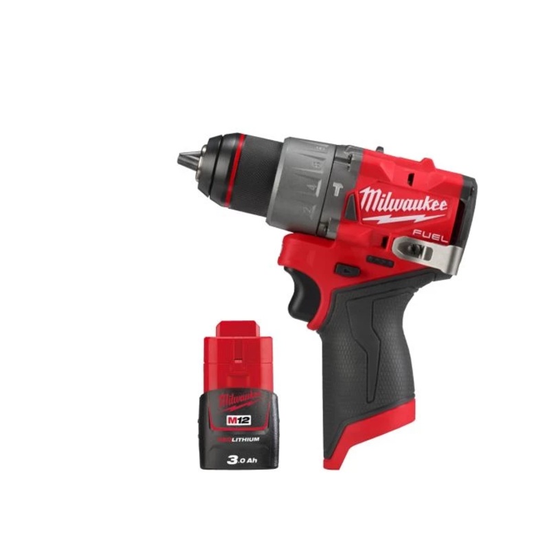 Milwaukee M12FPD2 12V Cordless FUEL New GEN Combi Drill With 1 x 3.0Ah Battery