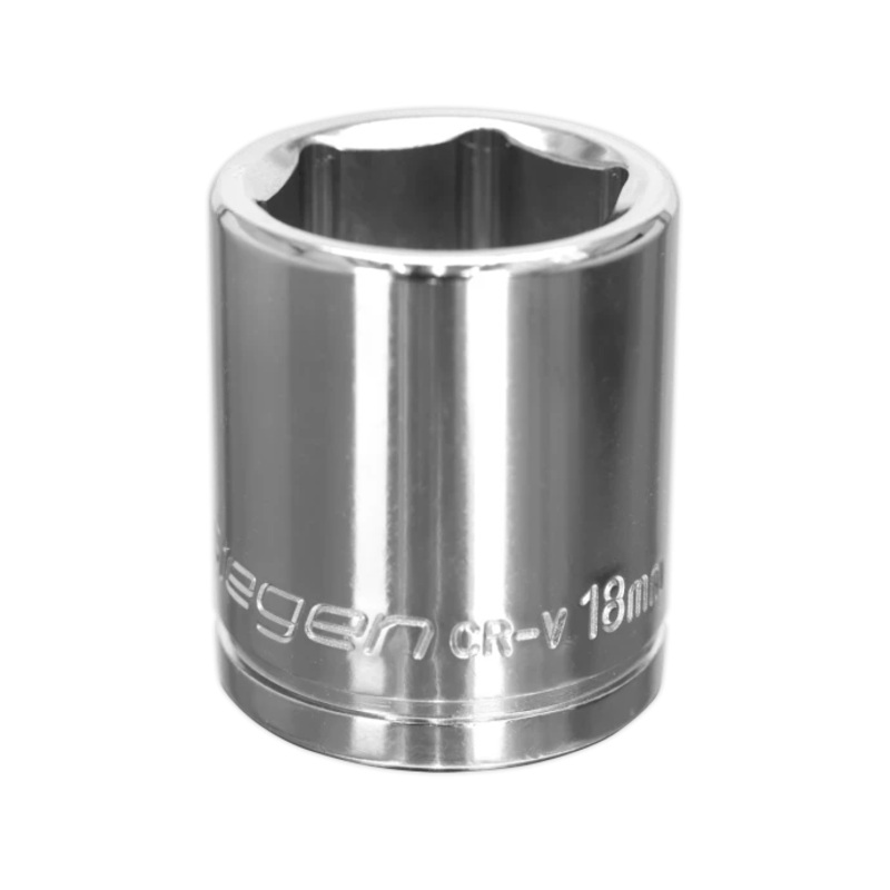Sealey WallDrive Socket 18mm 3/8″Sq Drive