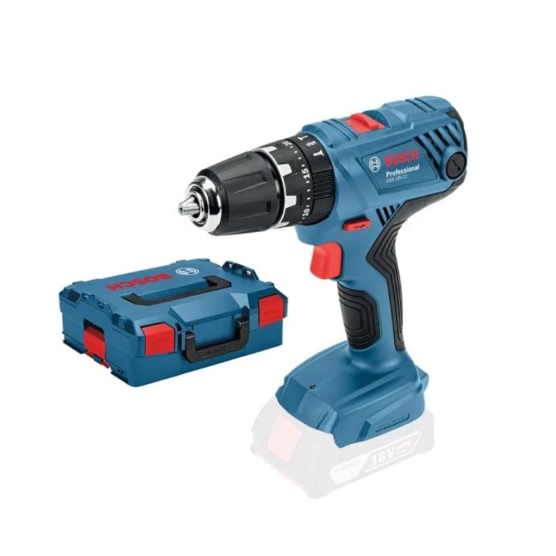 Bosch GSB 18V-21 Bare Unit with L-Boxx 18V Combi Drill – 06019H1108