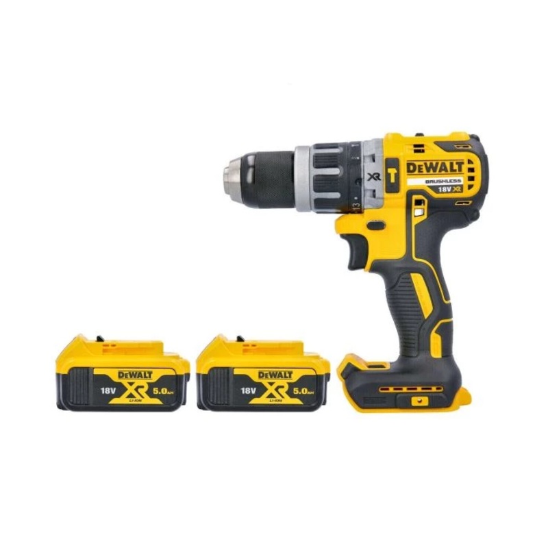 DeWalt DCD796N 18V XR Cordless Brushless Combi Drill With 2 x 5.0Ah Batteries