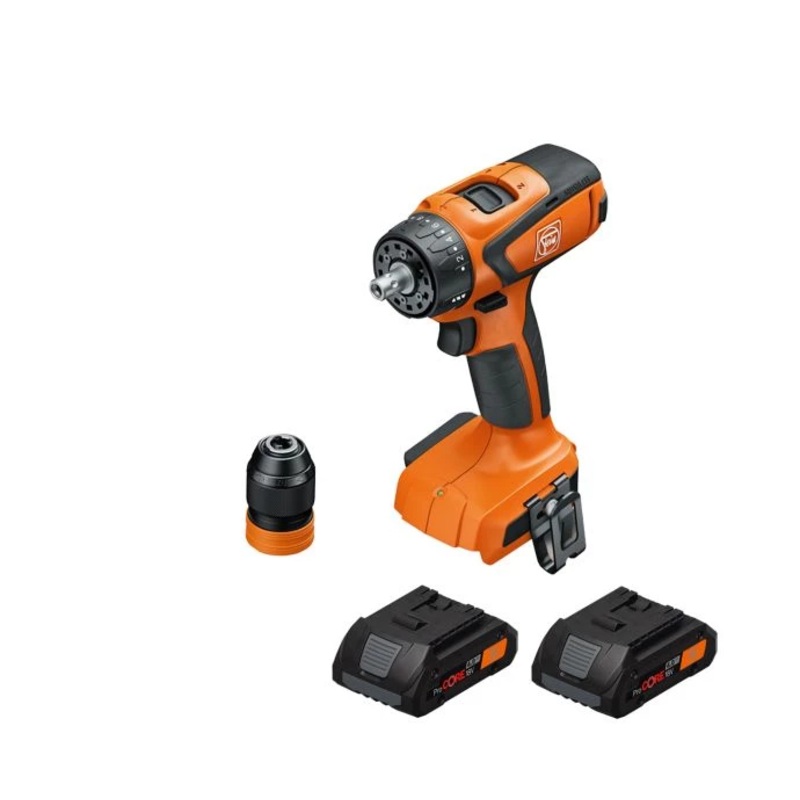 Fein ASCM 18 QSW 18V AS AMPShare 4 Speed Cordless Drill Driver With 2 x 4Ah Batteries