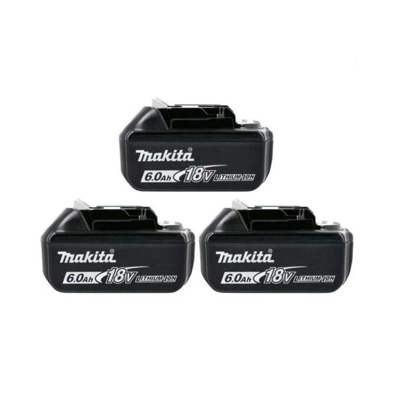 Makita BL1860 18V 6Ah Battery Triple Pack For Makita DBO180Z, DKP180Z