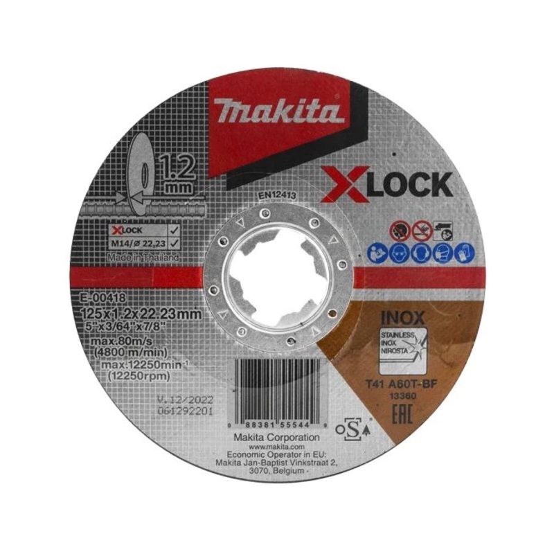 Makita E-00418 125mm X-Lock Cutting Disc