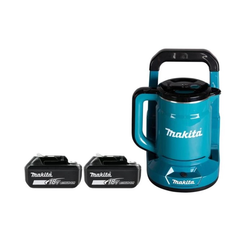 Makita Kettle DKT360Z 18V/36V LXT Cordless 0.8L With 2 x 5.0Ah Batteries