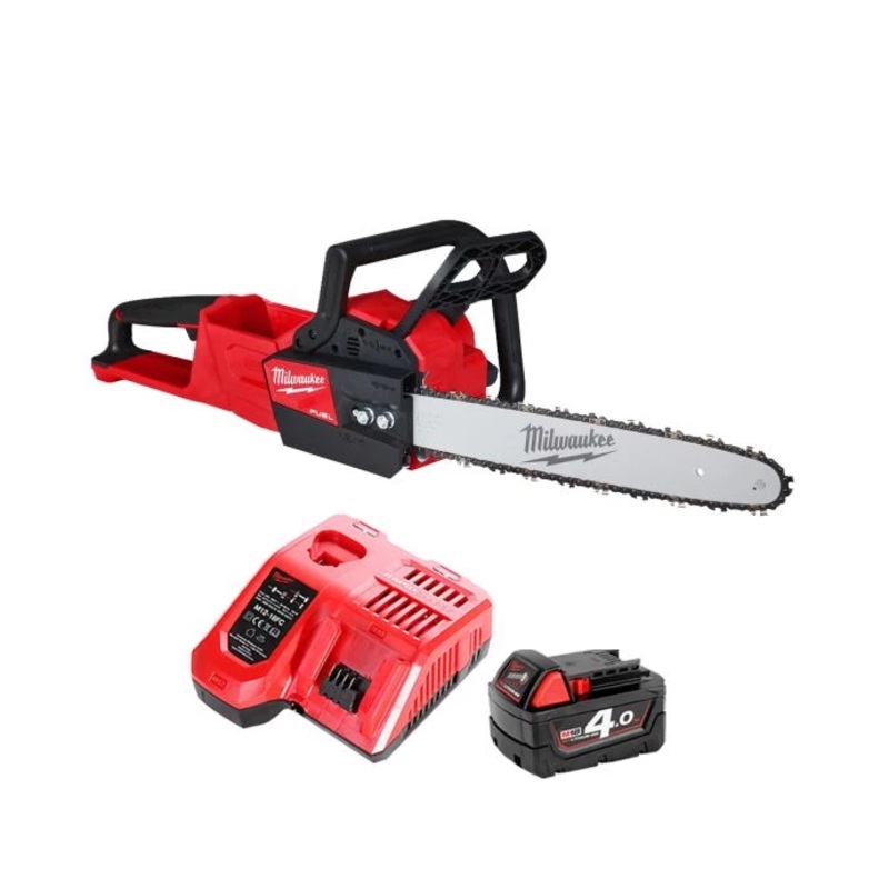 Milwaukee M18FCHSC-0 18V FUEL Compact Chainsaw With 1 x 4.0Ah Battery & Charger