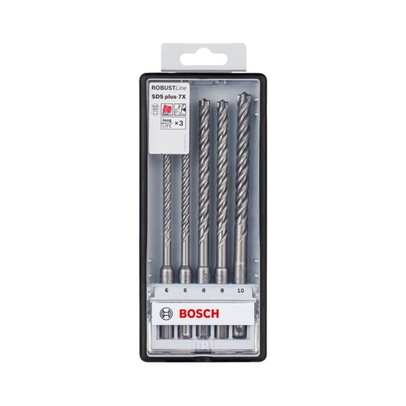 Bosch 2608576200 SDS Plus-7X 5 Piece Hammer Drill Bit Set