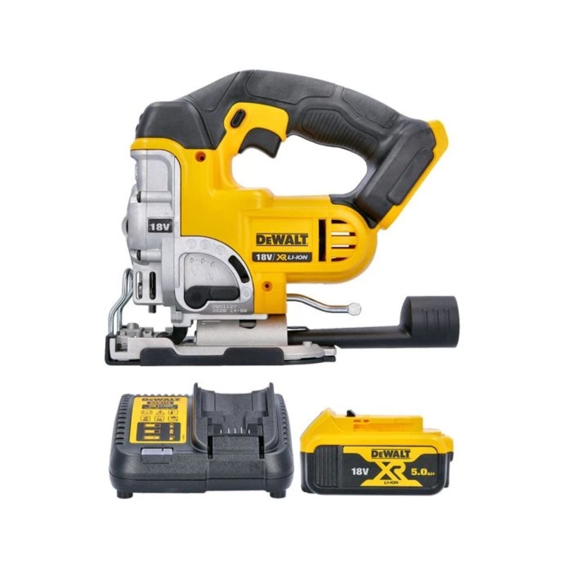 DeWalt DCS331 18V XR Li-Ion Cordless Jigsaw With 1 x 5.0Ah Battery & Charger