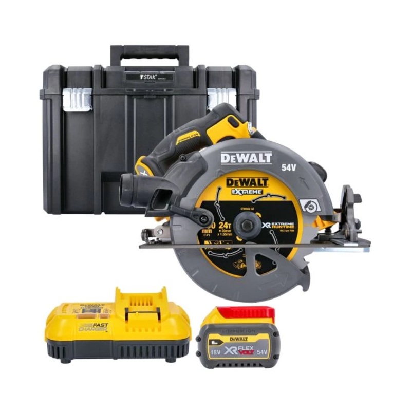 Dewalt DCS575 54V Circular Saw + 1 x DCB546, Charger & Case