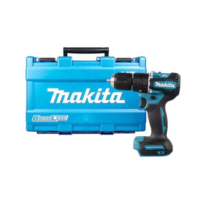 Makita Combi Drill DHP487Z 18V LXT Cordless Brushless 1/2″ 2-Speed Keyless Chuck Max 40Nm With 821599-0 Carry Case