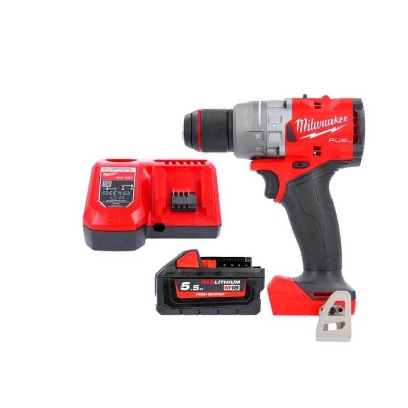 Milwaukee M18FPD3 18V FUEL Cordless Combi Drill With 1 x 5.5Ah Battery & Charger