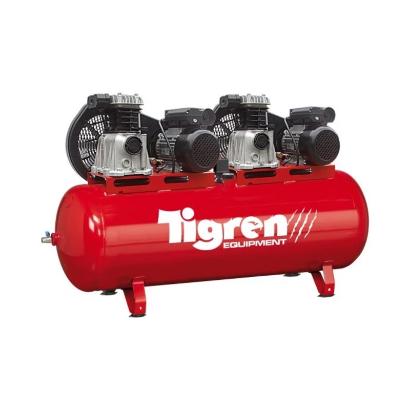 TIGREN 270ltr Tandem Belt-Driven Compressor