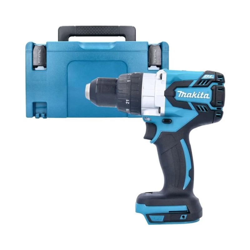 Makita Combi Drill DHP481Z 18V LXT Cordless Brushless 1/2″ 2-Speed Keyless Chuck Max 60Nm With Case Type 3 & Inlay