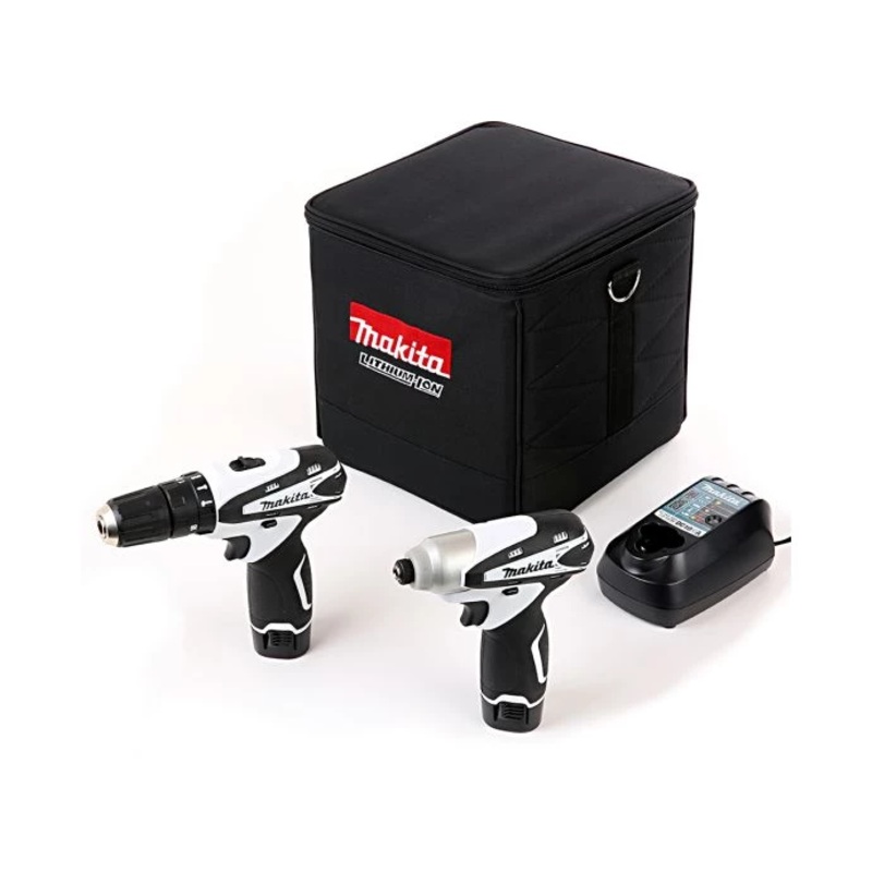 Makita DK1493WX 10.8V Combi & Impact Driver Twin Pack With 2 x 1.3Ah Batteries