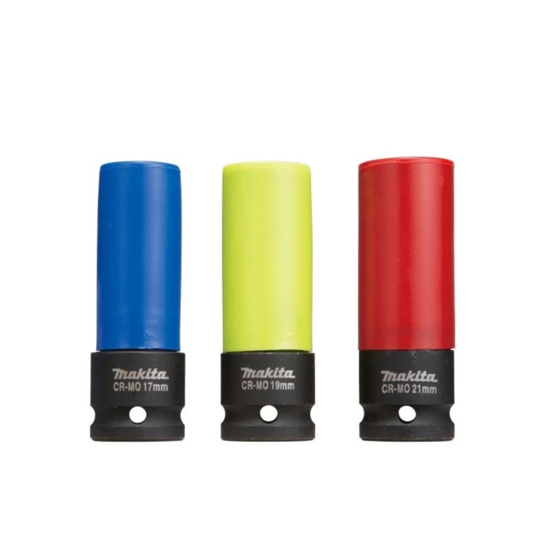 Makita E-12354 1/2″ Square Deep Impact 3 Piece Socket Set