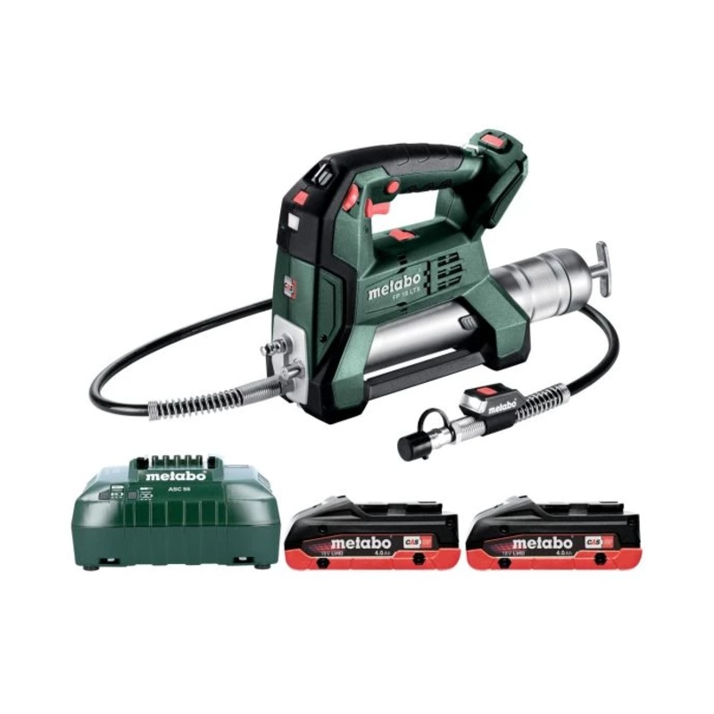 Metabo FP 18 LTX 18V Cordless Grease Gun With 2 x 4.0Ah Batteries & Charger