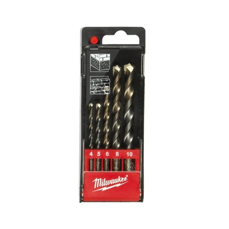 Milwaukee 4932480157 5 Piece Concrete Drill Bits