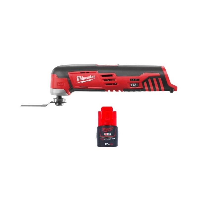 Milwaukee C12MT 12V M12 Cordless Oscillating Multi Tool With 1 x 2.0Ah Battery