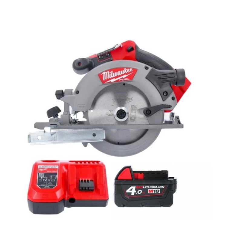 Milwaukee M18CCS55 18V M18 Fuel Cordless 165mmm Circular Saw With 1 x 4.0Ah Battery & Charger