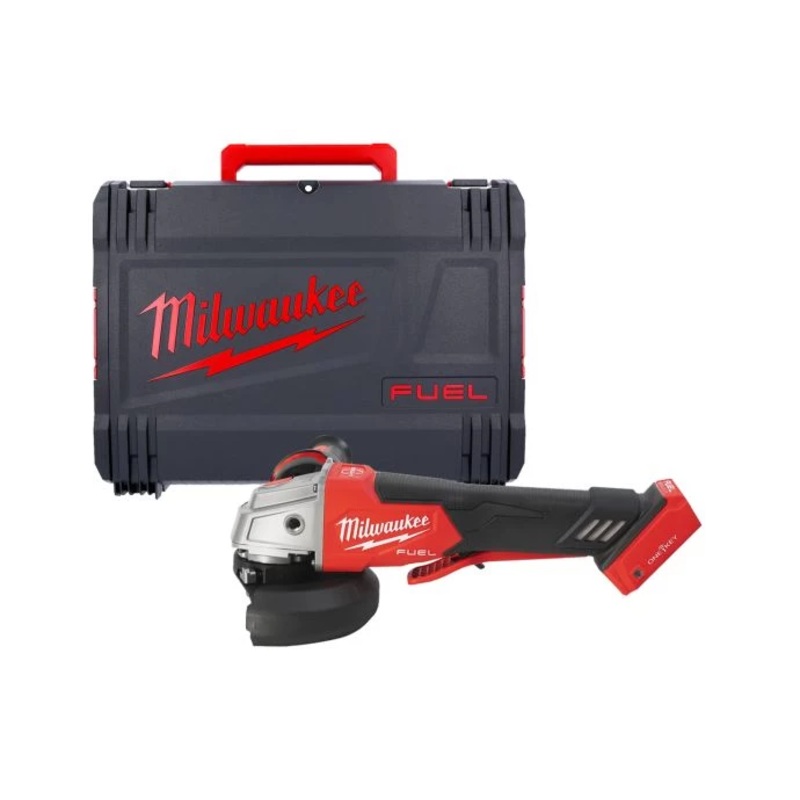 Milwaukee M18ONEFSAG115XPDB-0X 18V FUEL Cordless 115mm Paddle Switch Angle Grinder With Carry Case