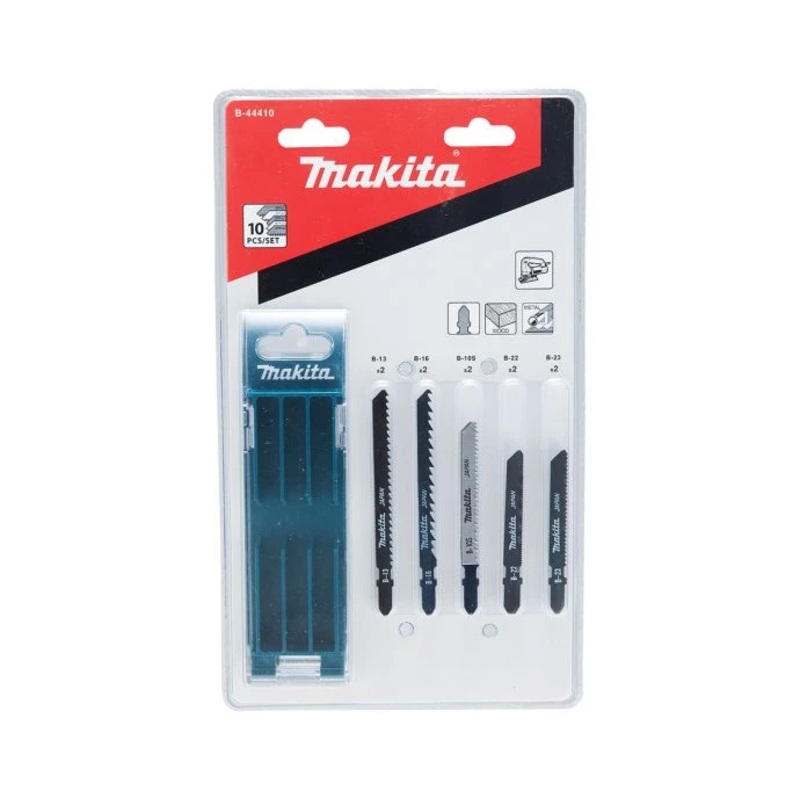 Makita B-44410 10 Piece Assorted Jigsaw Blade Set