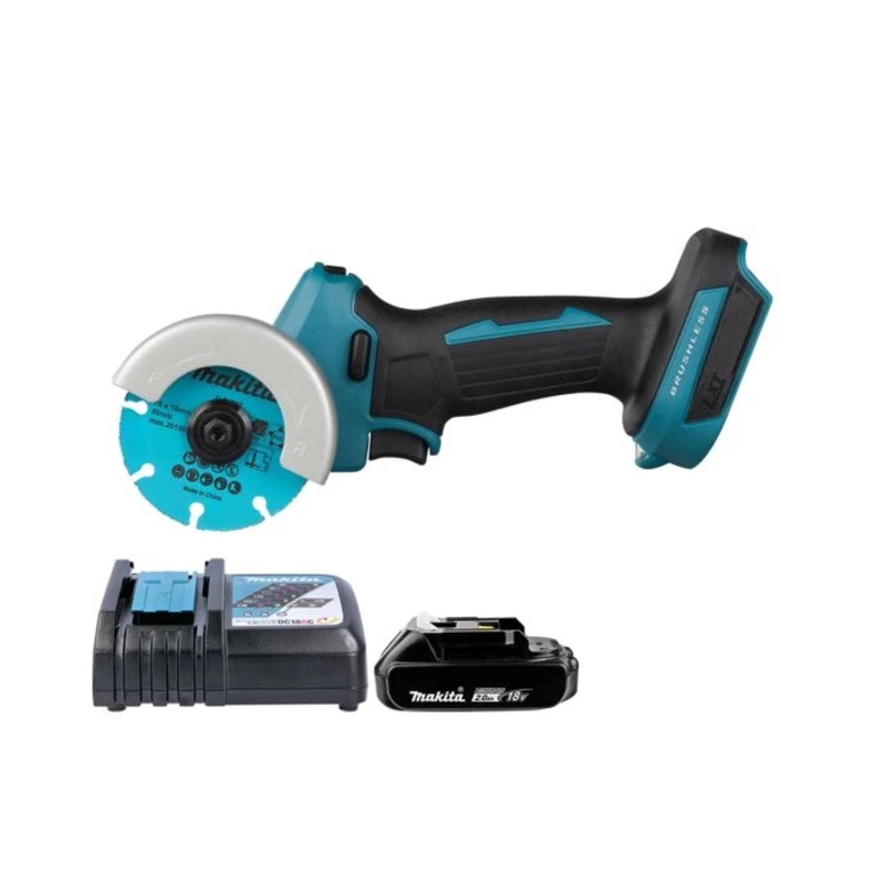 Makita Cut-Off Saw DMC300Z 18V LXT Cordless Brushless 76mm With 1 x 2.0Ah Battery & Charger