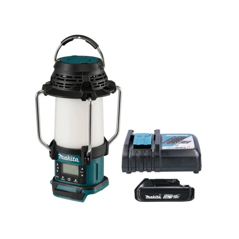 Makita Radio LanternDMR055 14.4V/18V LXT Cordless Jobsite AM/FM With 1 x 2.0Ah Battery & Charger