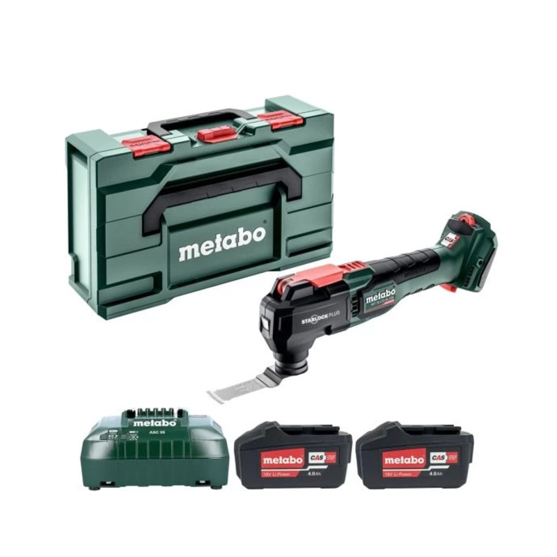 Metabo MT 18 LTX BL QSL 18V Cordless Brushless Multi Tool With 2 x 4.0Ah, Charger Batteries & MetaBOX