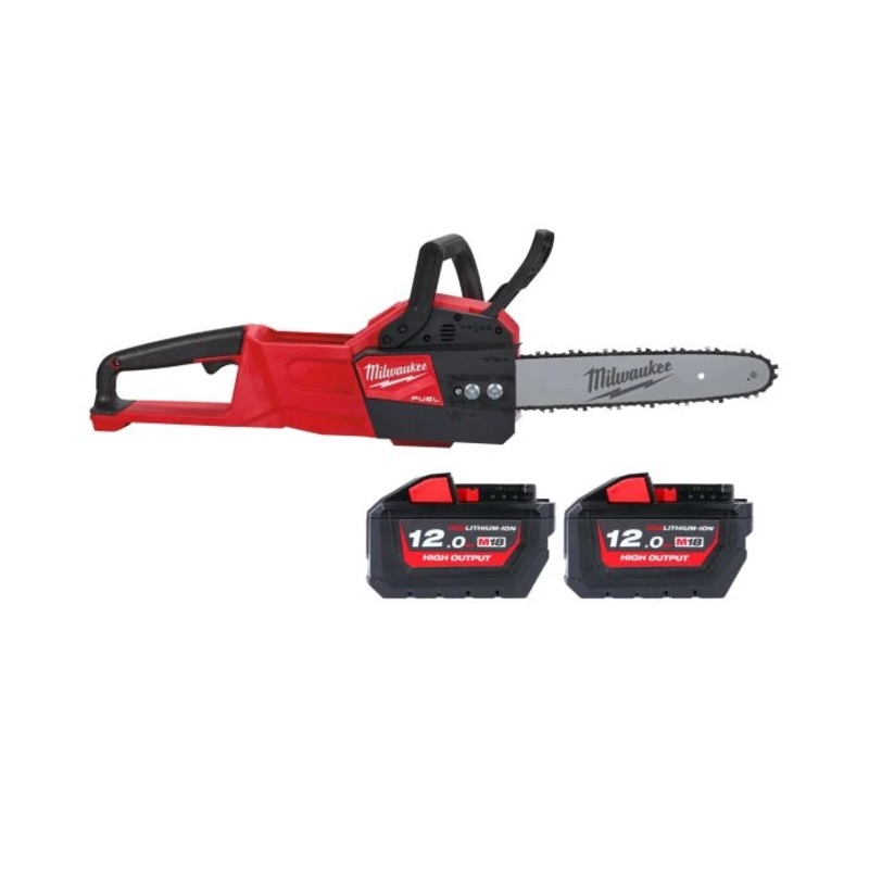 Milwaukee M18FCHSC 18V FUEL Compact Chainsaw With 2 x 12.0Ah Batteries