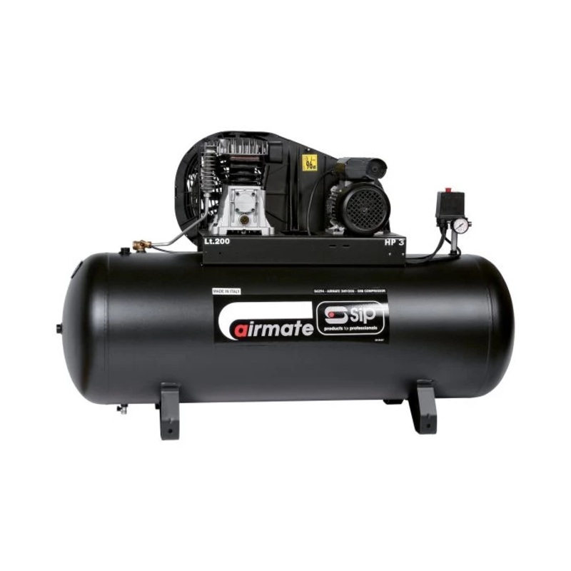 SIP 3HP/200-SRB 200ltr Belt Drive Compressor
