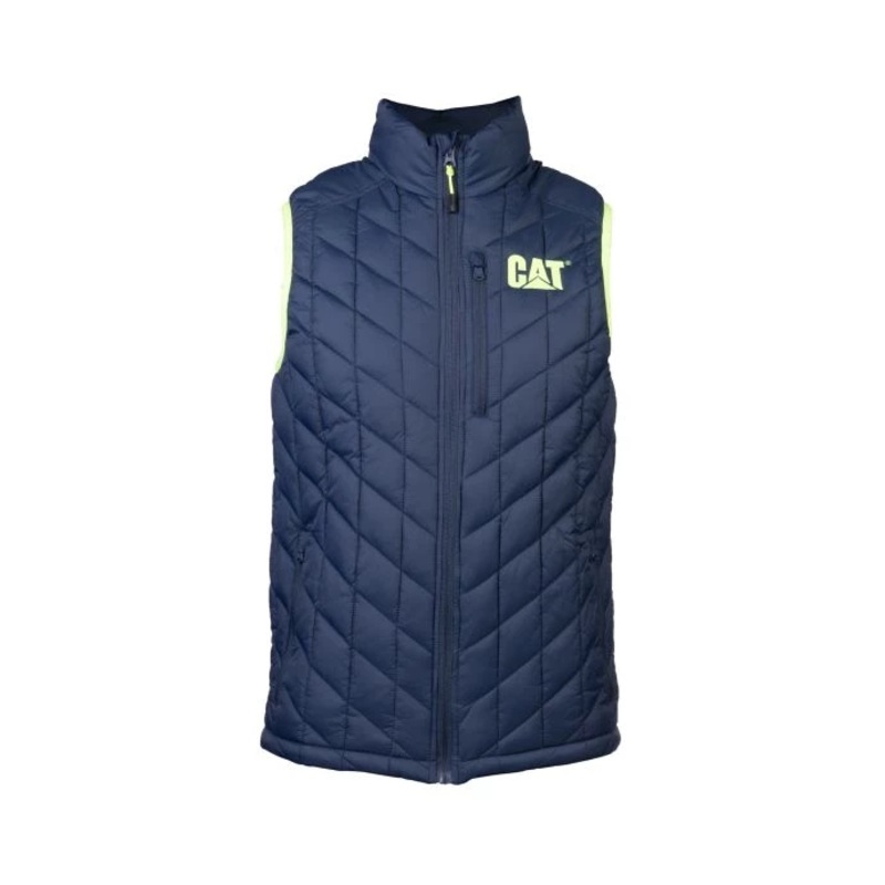 Caterpillar Insulated Vest – Size: M Colour: Detroit Blue