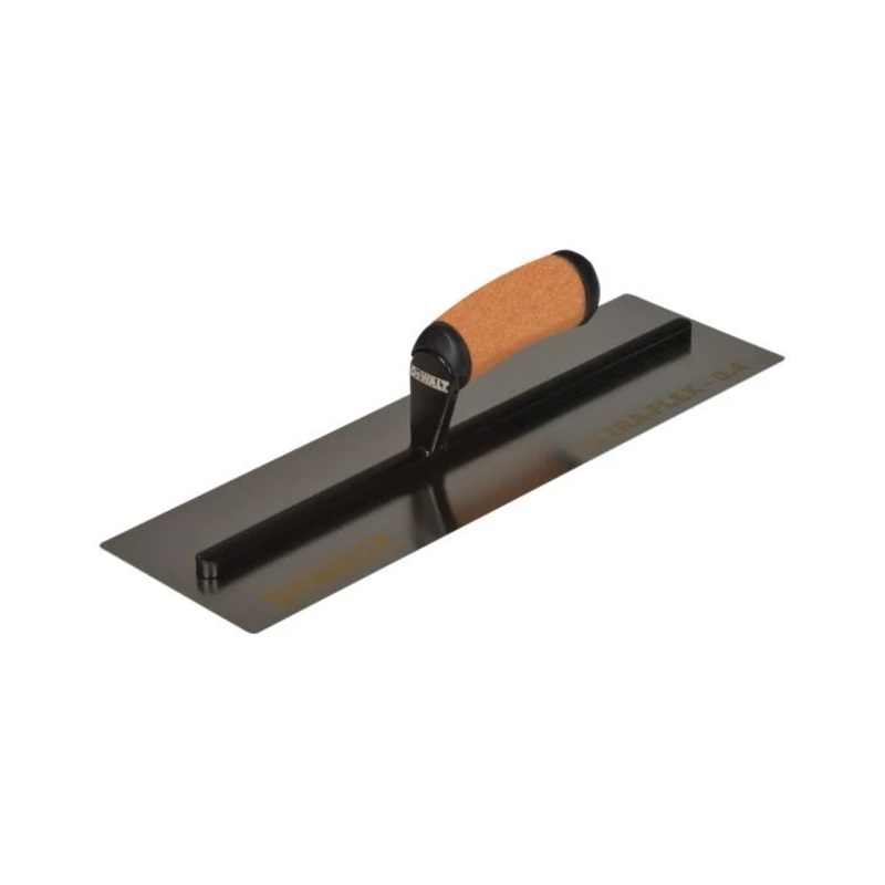 DeWalt DDW2993 16in 0.4mm FLEX Drywall Stainless Steel Flat Blade Hand Trowel, Leather Handle