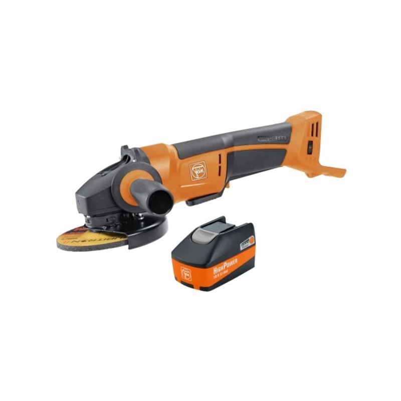 Fein CCG 18-115 BLPD SELECT 18V 115mm Cordless Brushless Angle Grinder With 1 x 5.2Ah Battery