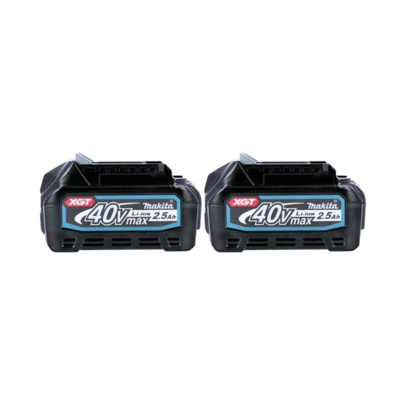 Makita Genuine BL4025 40Vmax XGT 2.5Ah Li-Ion Battery Twin Pack