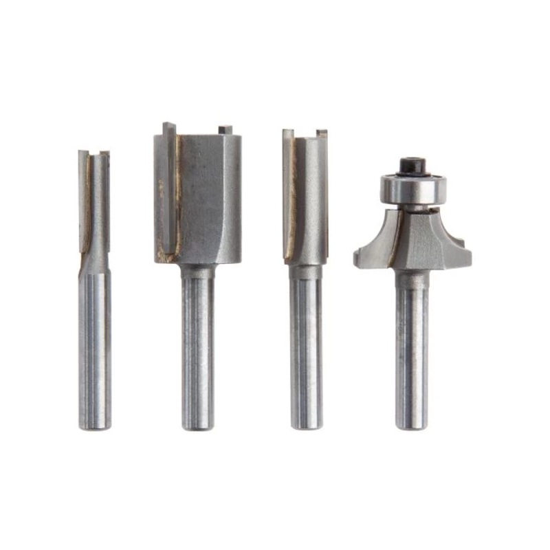 Makita P-24876 1/4″ Router Cutter Bit Set 4 Piece