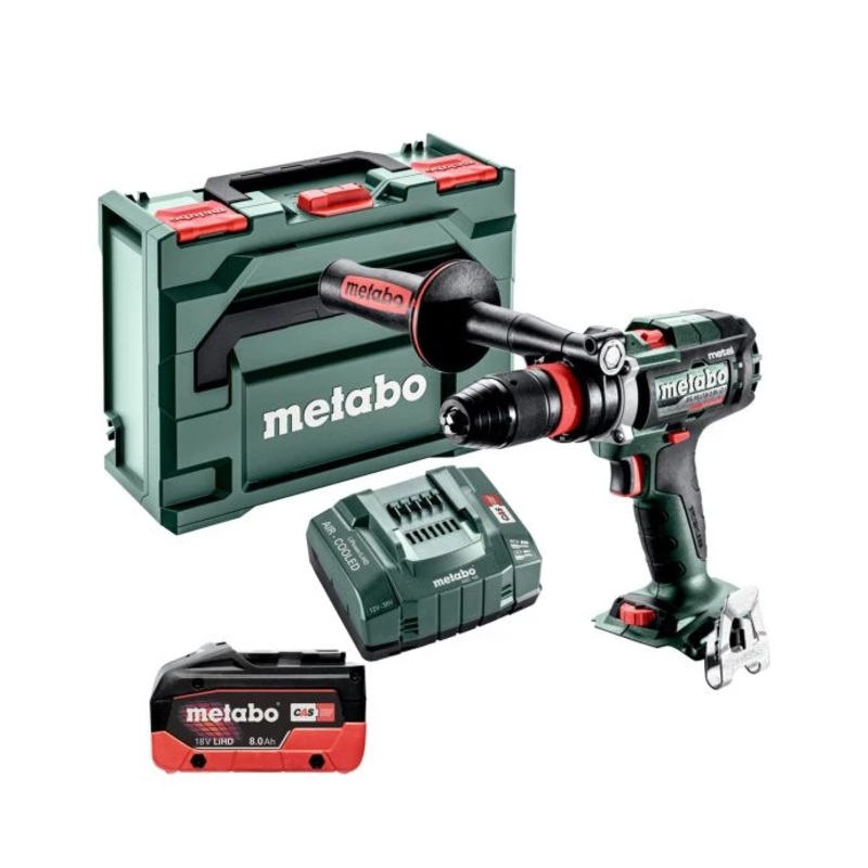 Metabo BS 18 LTX-3 Q I Metal 18V Cordless Brushless Drill Driver With 1 x 8.0Ah Battery, Charger & MetaBox