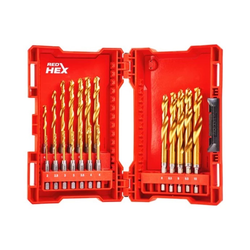 Milwaukee 48894760 19 Piece HSS-G Titanium Drill Bit Set for Metal