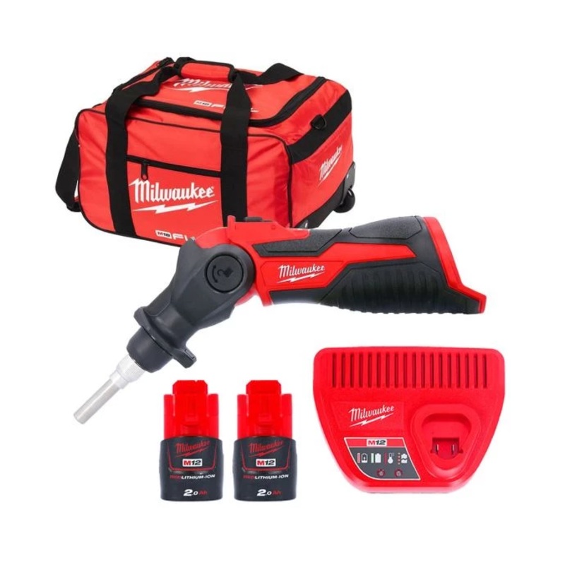 Milwaukee M12SI M12 12V Soldering Iron With 2 x 2.0Ah Batteries, Charger & 24″ Tool Bag