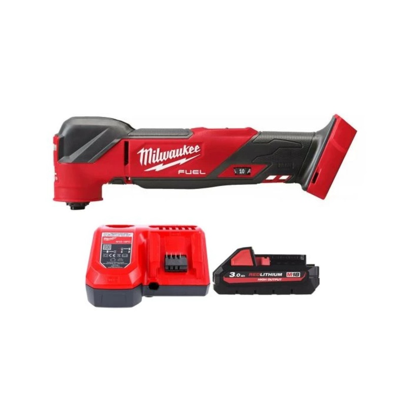 Milwaukee M18FMT 18V FUEL Multi Tool With 1 x 3.0Ah Battery, Charger
