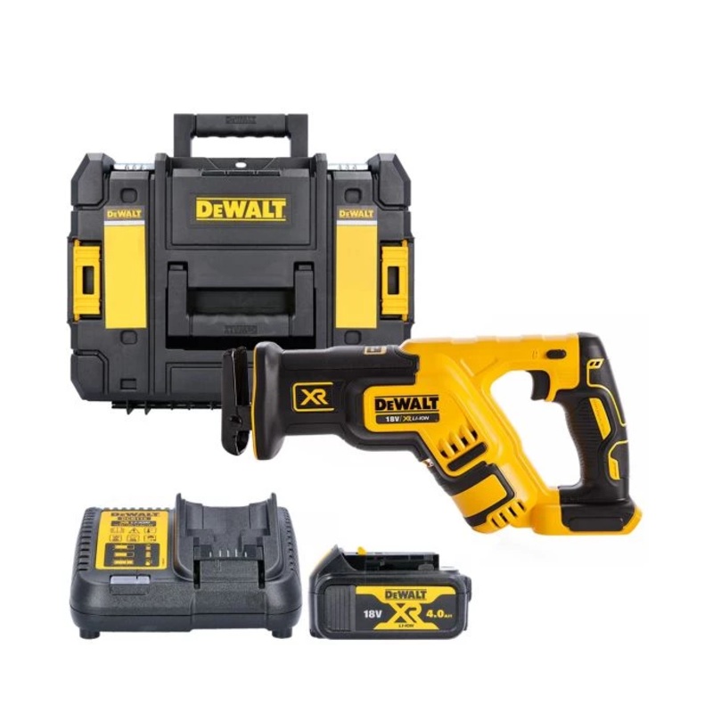 DeWalt DCS367 18V XR Brushless Compact Reciprocating Saw With 1 x 4.0Ah Battery, Charger & Case