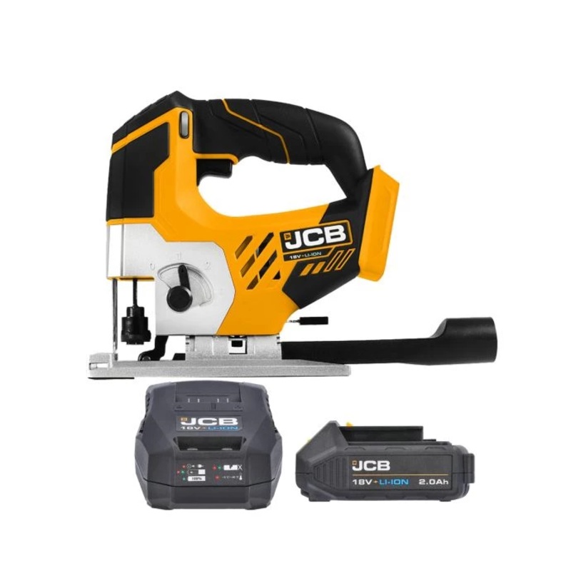 JCB 21-18JS-B 18V Li-ion Cordless Top Handle Jigsaw With 1 x 2.0Ah Battery & Charger