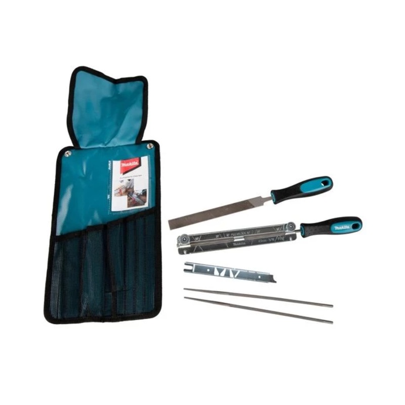 Makita D-72176 4.8mm Chainsaw Chain Blade Sharpening Set in Roll Up Pouch