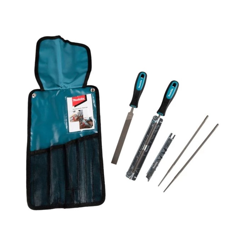 Makita D-72198 5.5mm Chainsaw Chain Blade Sharpening Set in Roll Up Pouch