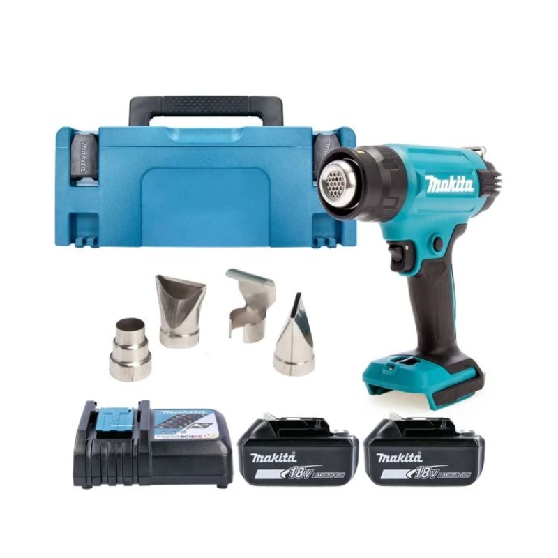 Makita DHG181 18V LXT Cordless Heat Gun With 2 x 4.0Ah Battery, Charger & Case