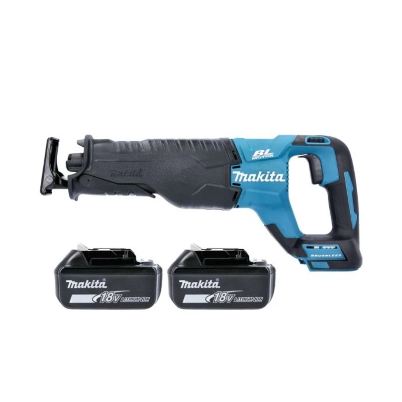 Makita Reciprocating Saw DJR187Z 18V LXT Cordless Brushless 2-Speed 32mm With 2 x 5.0Ah Batteries