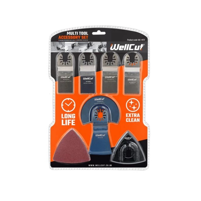 WellCut Multi Tool Accessory Set – 17 Pieces (WC-MT17)
