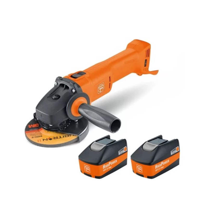 Fein CCG 18-115 BL Select 18V 115mm Brushless Angle Grinder With 2 x 5.2Ah Batteries