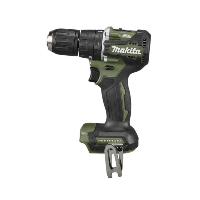 Makita Combi Drill DHP487ZO 18V LXT Cordless Brushless 1/2″ 2-Speed Keyless Chuck Max 40Nm Olive Green Bare Unit