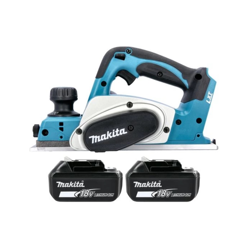 Makita Planer DKP180Z 18V LXT Cordless 82mm With 2 x 6.0Ah Batteries